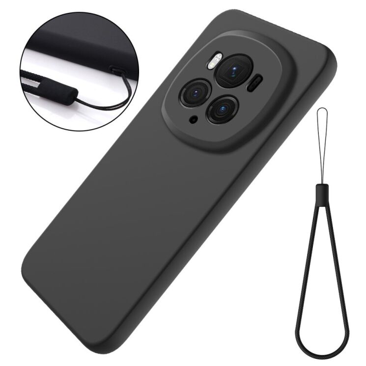 Защитный чехол Deexe Silicone Case для Honor Magic 6 Pro - Black: фото 2 из 8