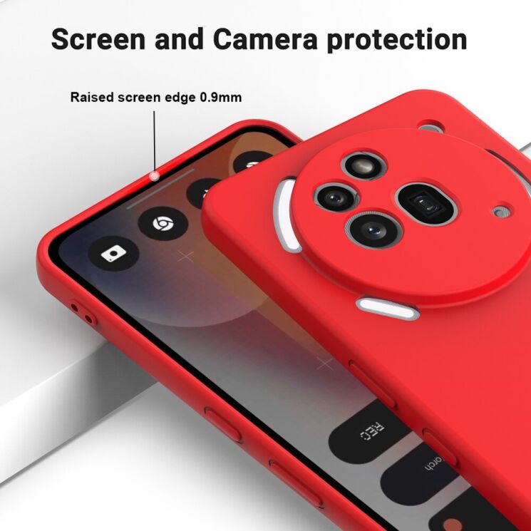 Защитный чехол Deexe Silicone Case для Nothing Phone (3a) Pro - Black: фото 4 из 9