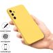 Захисний чохол Deexe Silicone Case для Samsung Galaxy M35 (M356) - Yellow (355726Y). Фото 3 з 7