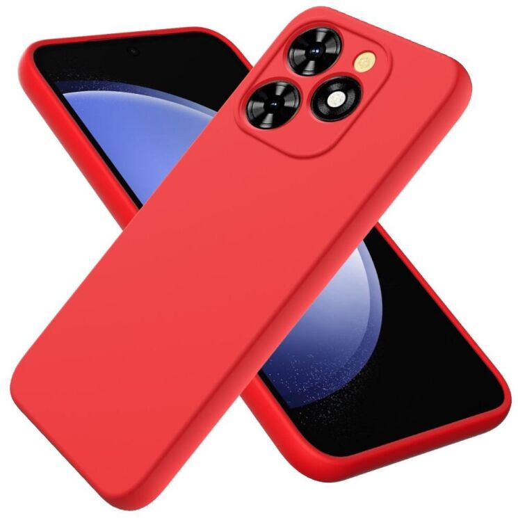 Защитный чехол Deexe Silicone Case для TECNO Spark 20 Pro - Red: фото 2 из 8