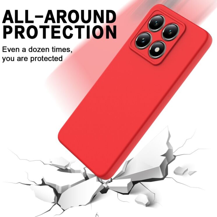 Захисний чохол Deexe Silicone Case для Xiaomi 14T Pro - Red: фото 5 з 8