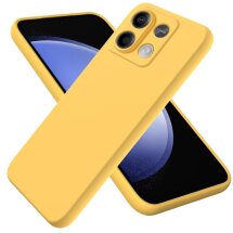 Защитный чехол Deexe Silicone Case для Xiaomi Redmi Note 13 5G - Yellow: фото 1 из 8