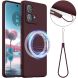Захисний чохол Deexe Silicone Case with MagSafe для Motorola Edge 40 Neo - Wine Red (340038WR). Фото 1 з 9