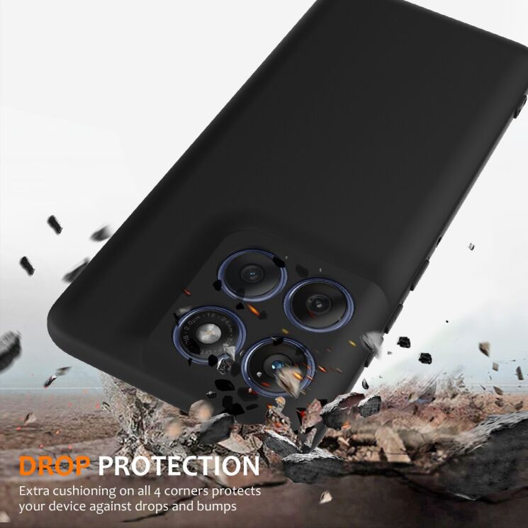 Защитный чехол Deexe Silicone Case with MagSafe для Motorola Edge 60 Pro - Black: фото 2 из 8