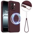 Защитный чехол Deexe Silicone Case with MagSafe для OnePlus Nord 6 - Wine Red (411911WR)