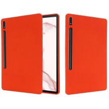 Защитный чехол Deexe Silicone Shell для Samsung Galaxy Tab S9 FE Plus (X610.616) - Red: фото 1 из 12