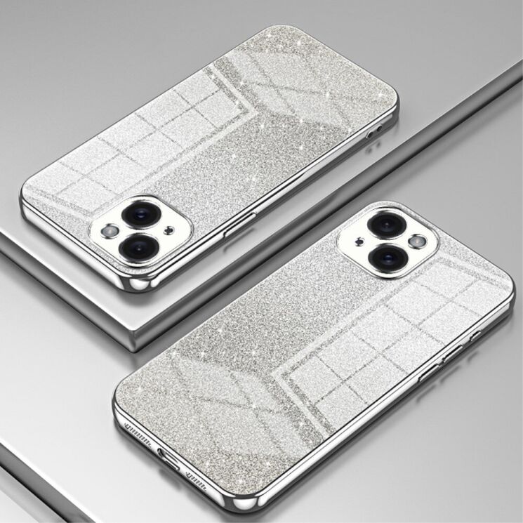 Защитный чехол Deexe Sparkles Cover для Apple iPhone 15 - Silver: фото 2 из 7