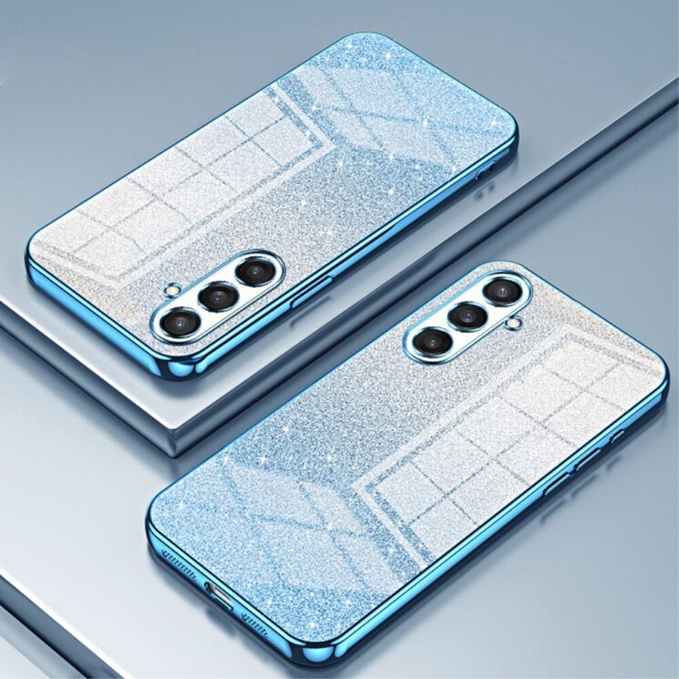 Защитный чехол Deexe Sparkles Cover для Samsung Galaxy S23 FE - Blue: фото 2 из 7