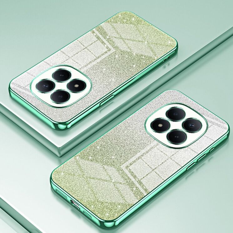 Защитный чехол Deexe Sparkles Cover для Xiaomi Redmi Note 15 Pro - Green (405238G) Защитный чехол Deexe Sparkles Cover для Xiaomi Redmi Note 15 Pro - Green: фото 2 из 7