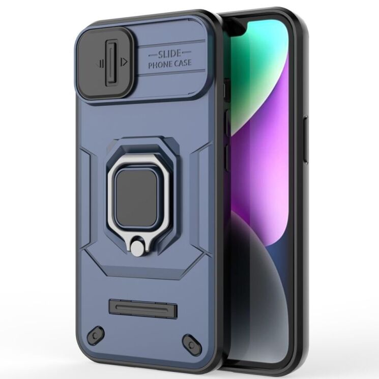Защитный чехол Deexe Stellar Shield для Apple iPhone 15 - Blue: фото 6 из 8