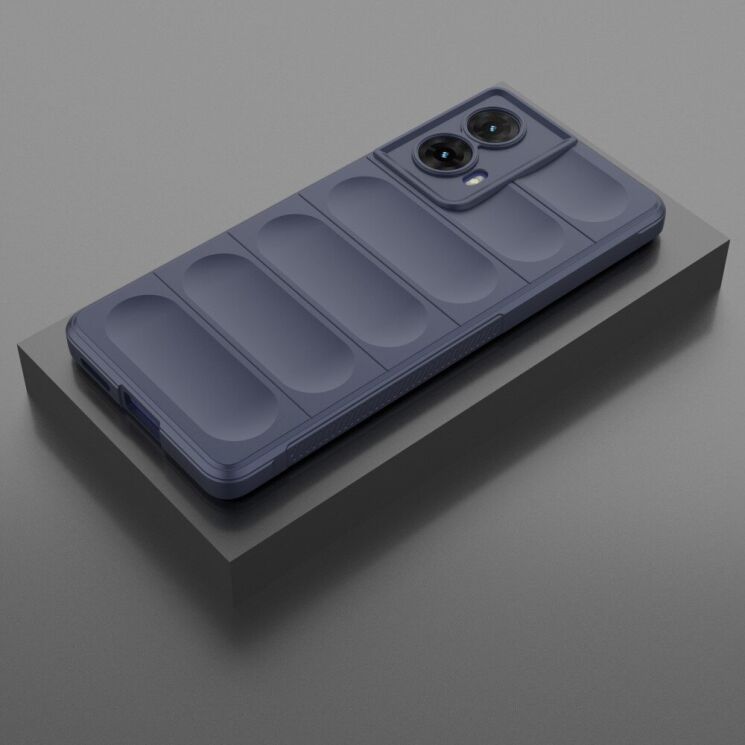 Захисний чохол Deexe Terra Case для Motorola Moto G85 - Dark Blue: фото 2 з 7