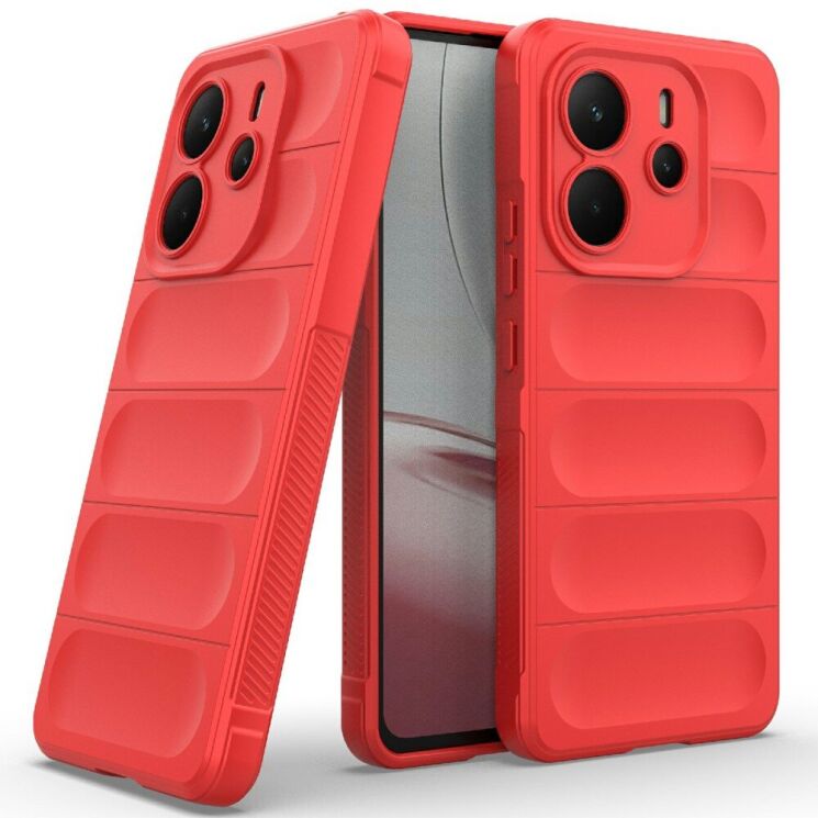 Защитный чехол Deexe Terra Case для Xiaomi Redmi Note 14 4G - Red: фото 2 из 6
