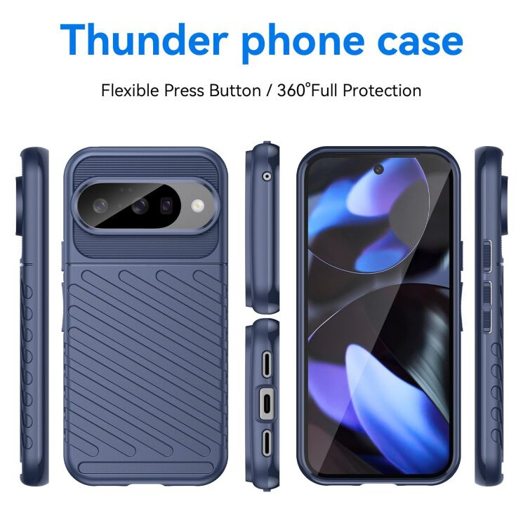 Захисний чохол Deexe Thunder Series для Google Pixel 10 / 10 Pro - Blue: фото 9 з 9