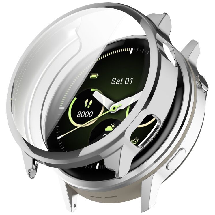 Защитный чехол Deexe Watch Case для Garmin Venu 4 (41mm) - Silver: фото 1 из 7