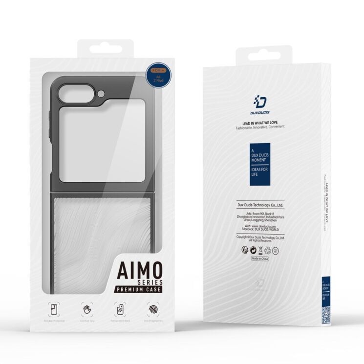 Защитный чехол DUX DUCIS Aimo Series (FF) для Samsung Galaxy Flip 6 - Black: фото 11 из 11