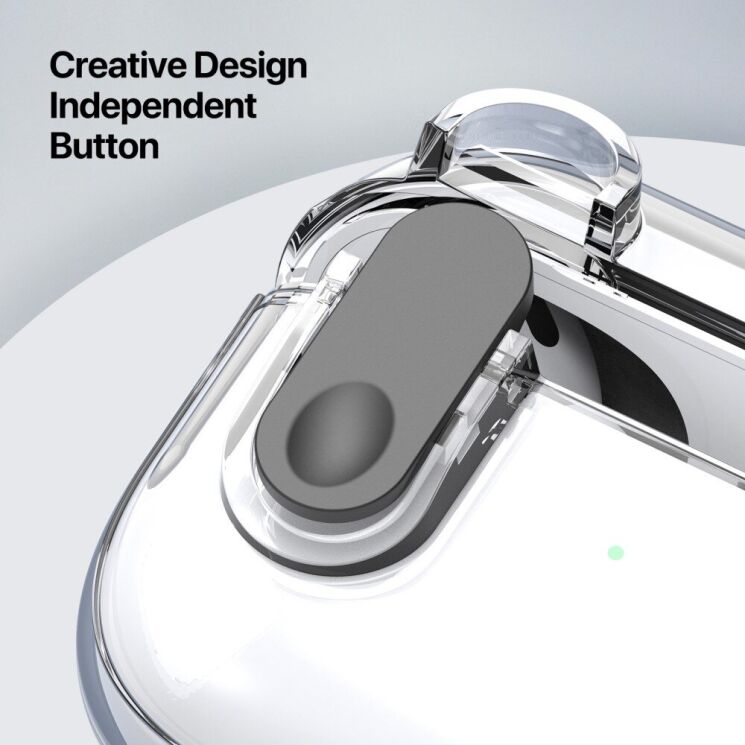 Защитный чехол DUX DUCIS PECL Series для Apple AirPods 4 - Clear: фото 3 из 10