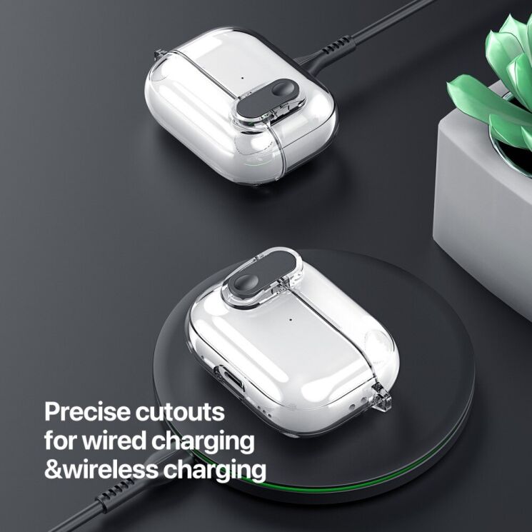 Защитный чехол DUX DUCIS PECL Series для Apple AirPods 4 - Clear: фото 7 из 10