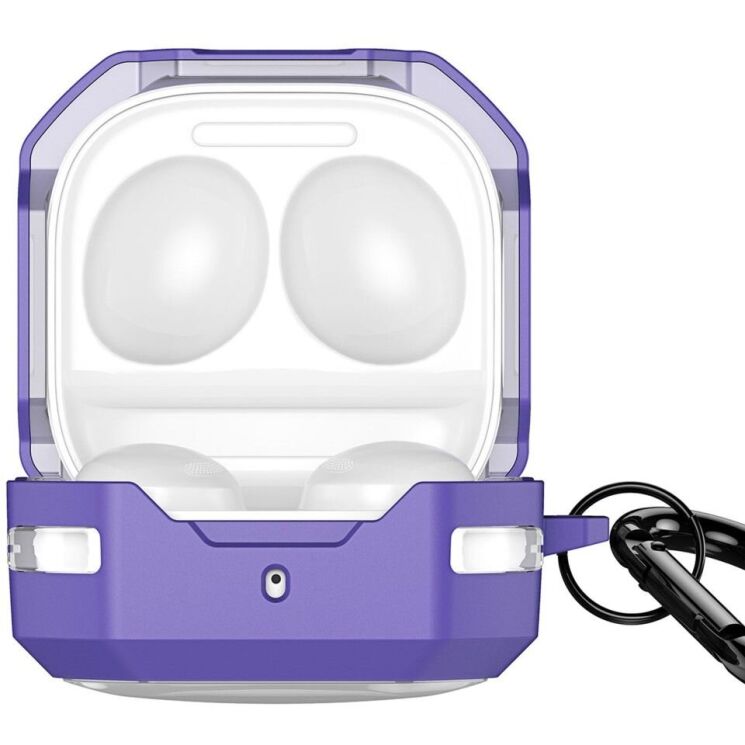 Захисний чохол DUX DUCIS SECC Series для Samsung Galaxy Buds Live / Buds Pro / Buds 2 / Buds 2 Pro / Buds FE - Purple: фото 1 з 15