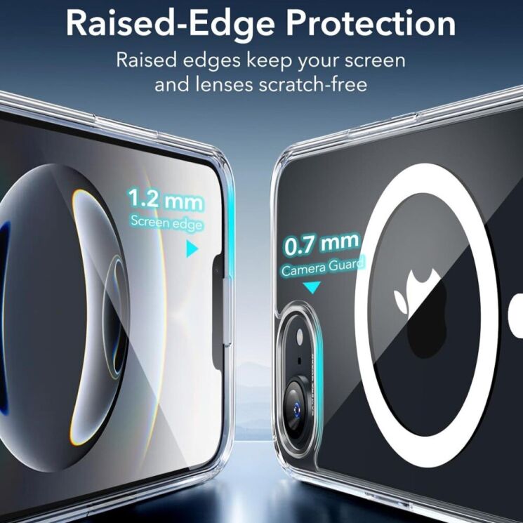 Защитный чехол ESR Classic Hybrid MagSafe для Apple iPhone 16e - Transparent: фото 5 из 7