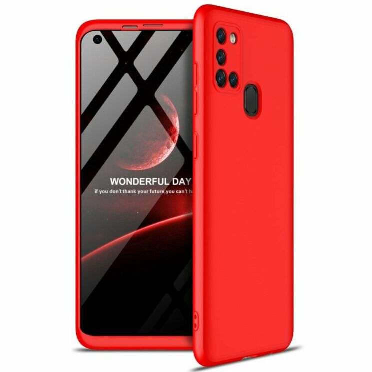 Захисний чохол GKK Double Dip Case для Samsung Galaxy A21s (A217) - Red: фото 1 з 15