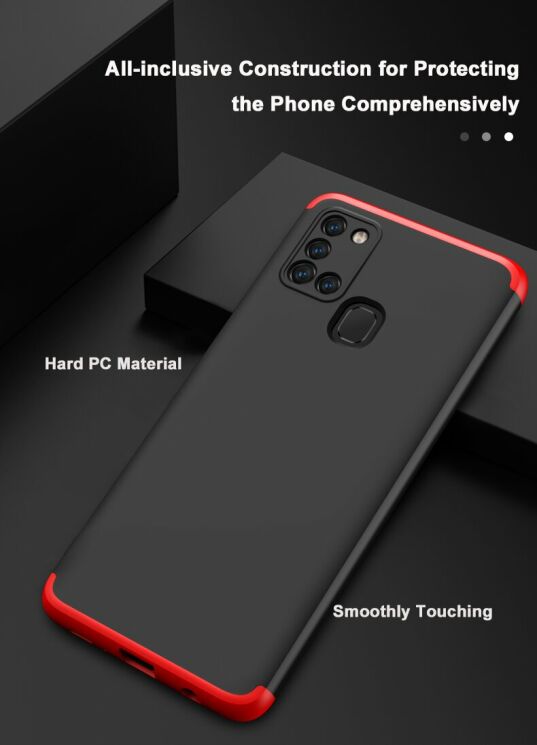 Захисний чохол GKK Double Dip Case для Samsung Galaxy A21s (A217) - Red: фото 10 з 15
