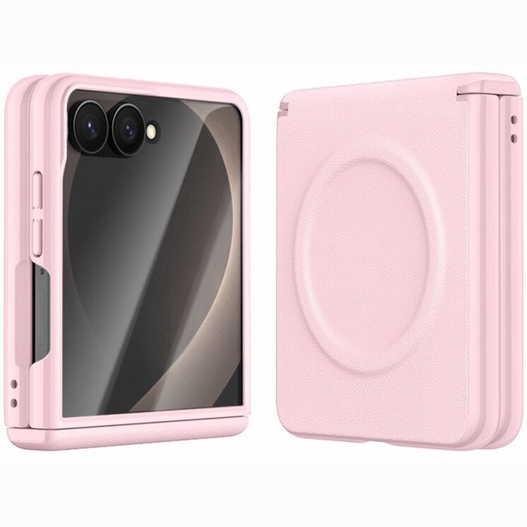 Защитный чехол GKK Magnetic Matte Case для Samsung Galaxy Flip 8 - Pink: фото 2 из 5