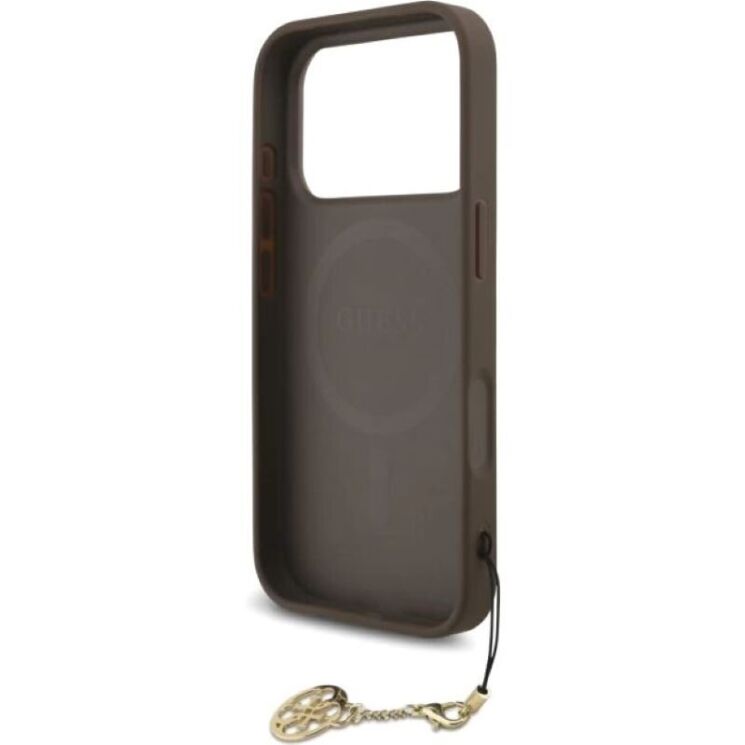 Защитный чехол Guess 4G Charms Collection MagSafe для iPhone 17 Pro (GUHMP17LGF4GCW) - Brown: фото 6 из 8