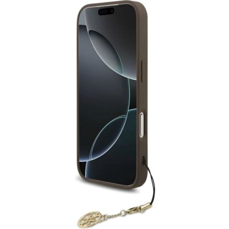 Защитный чехол Guess 4G Charms Collection MagSafe для iPhone 17 Pro (GUHMP17LGF4GCW) - Brown: фото 4 из 8