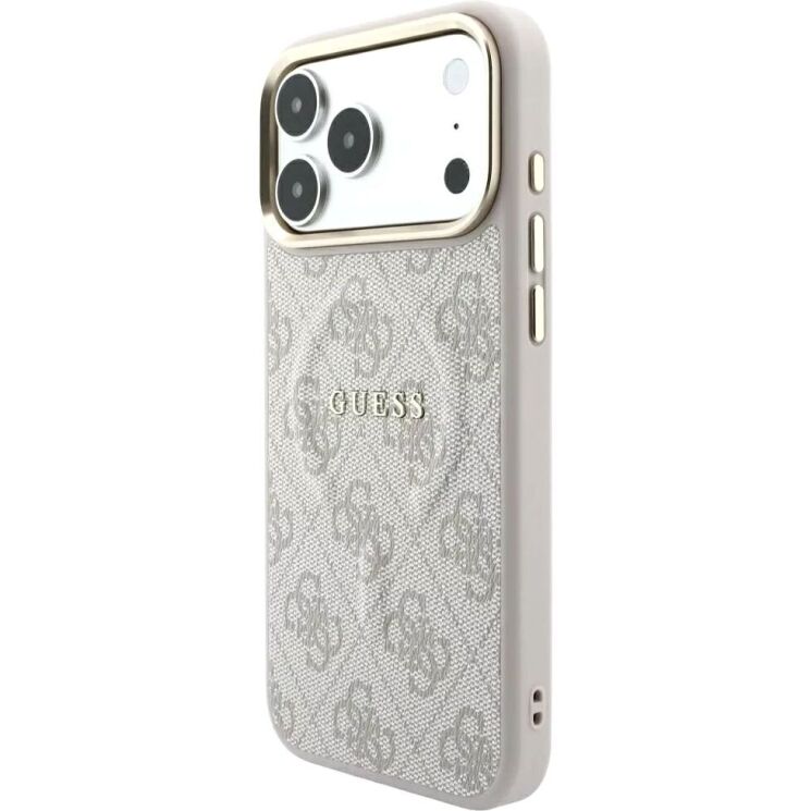 Защитный чехол Guess Embossed 4G Classic MagSafe для iPhone 18 Pro Max / 17 Pro Max (GUHMP18XP4MSEGCP) - Pink: фото 4 из 7