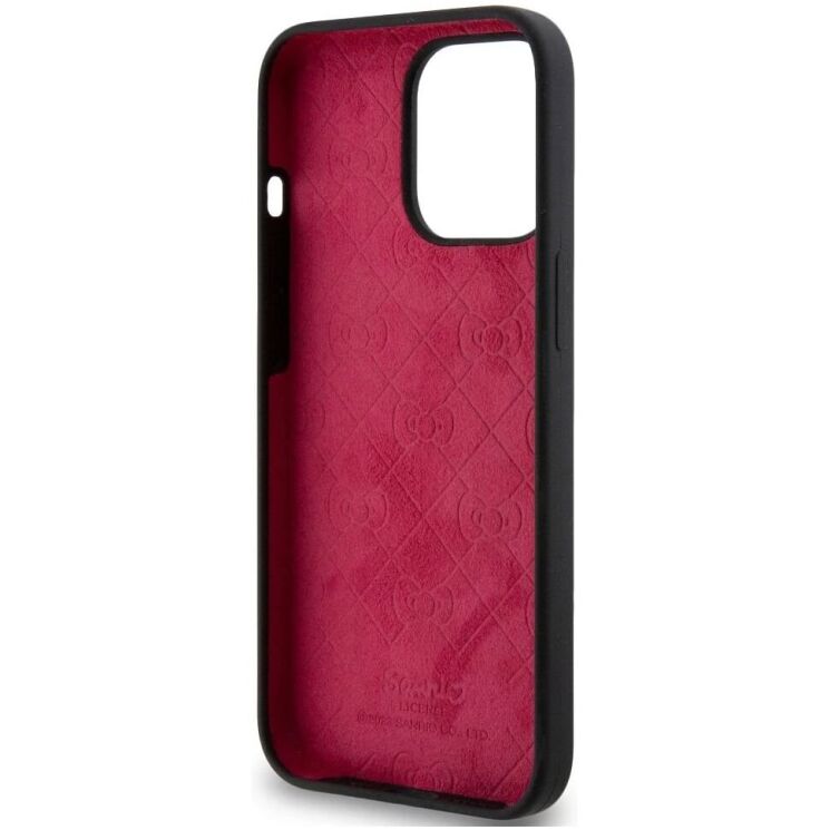 Защитный чехол Hello Kitty Liquid Silicone для Apple iPhone 13 Pro - Black: фото 6 из 7