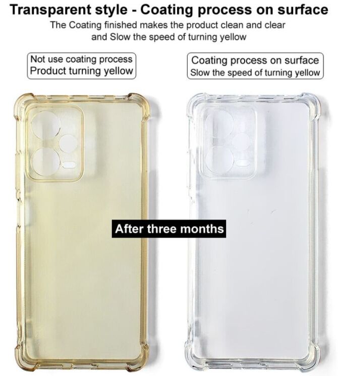 Защитный чехол IMAK Airbag MAX Case для Google Pixel 9 Pro XL - Transparent Black: фото 9 из 10