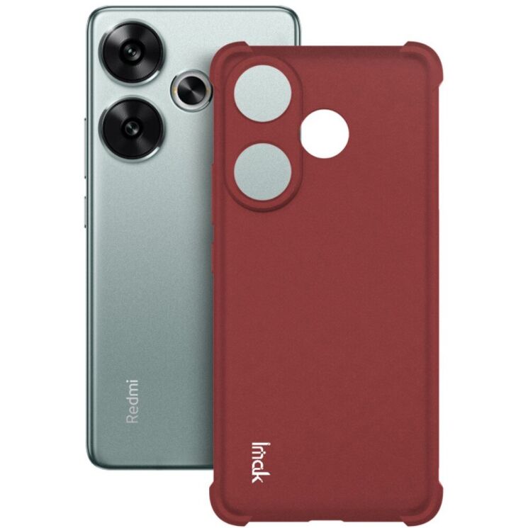 Защитный чехол IMAK Airbag Sand Case для Xiaomi Poco F6 - Red: фото 2 из 10