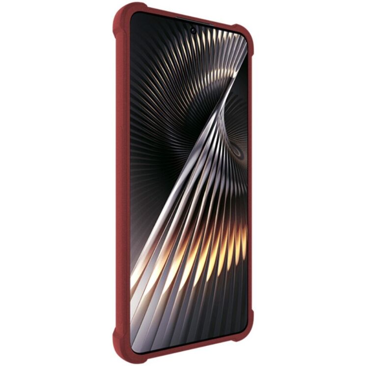 Защитный чехол IMAK Airbag Sand Case для Xiaomi Poco F6 - Red: фото 3 из 10