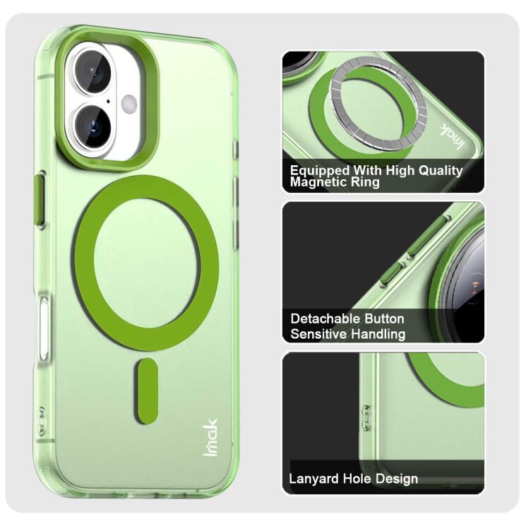 Захисний чохол IMAK Candy Series Magnetic для Apple iPhone 16 - Black: фото 5 з 8