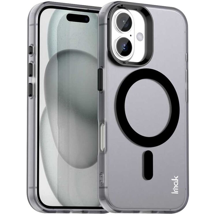 Захисний чохол IMAK Candy Series Magnetic для Apple iPhone 16 - Black: фото 1 з 8
