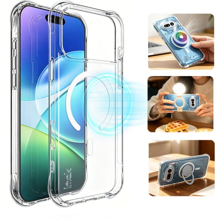 Защитный чехол IMAK Space Shield MagSafe для iPhone 18 Pro - Transparent (423643T) Защитный чехол IMAK Space Shield MagSafe для iPhone 18 Pro - Transparent: фото 3 из 12