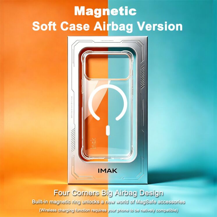 Защитный чехол IMAK Space Shield MagSafe для iPhone 18 Pro - Transparent (423643T) Защитный чехол IMAK Space Shield MagSafe для iPhone 18 Pro - Transparent: фото 4 из 12