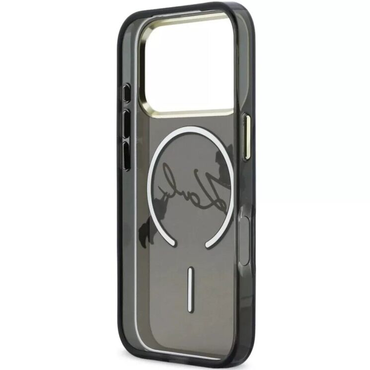Захисний чохол Karl Lagerfeld Script Logo MagSafe для iPhone 18 Pro / 17 Pro (KLHMP18L5HKSCAK) - Black (423741B) Захисний чохол Karl Lagerfeld Script Logo MagSafe для iPhone 18 Pro / 17 Pro (KLHMP18L5HKSCAK) - Black: фото 6 з 7