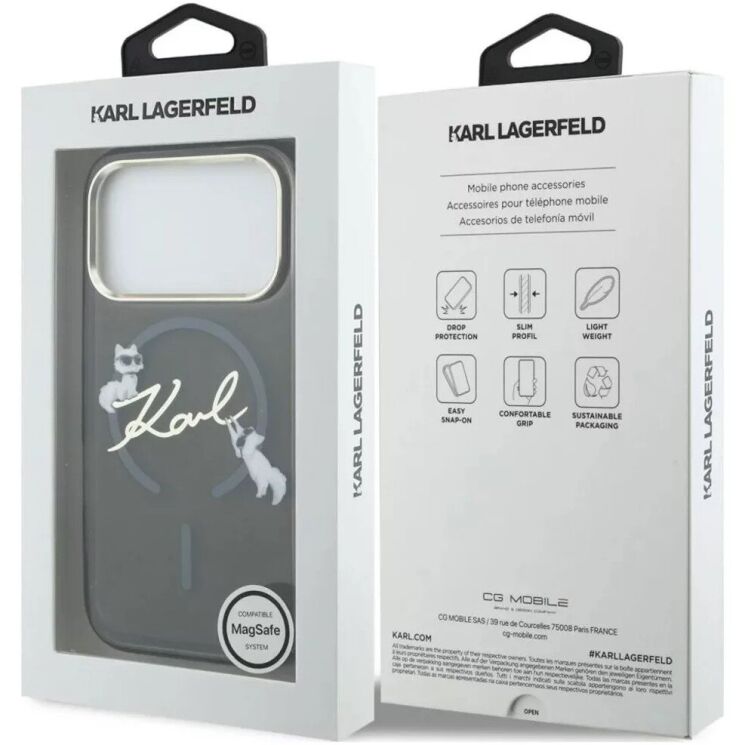 Захисний чохол Karl Lagerfeld Script Logo MagSafe для iPhone 18 Pro / 17 Pro (KLHMP18L5HKSCAK) - Black (423741B) Захисний чохол Karl Lagerfeld Script Logo MagSafe для iPhone 18 Pro / 17 Pro (KLHMP18L5HKSCAK) - Black: фото 7 з 7