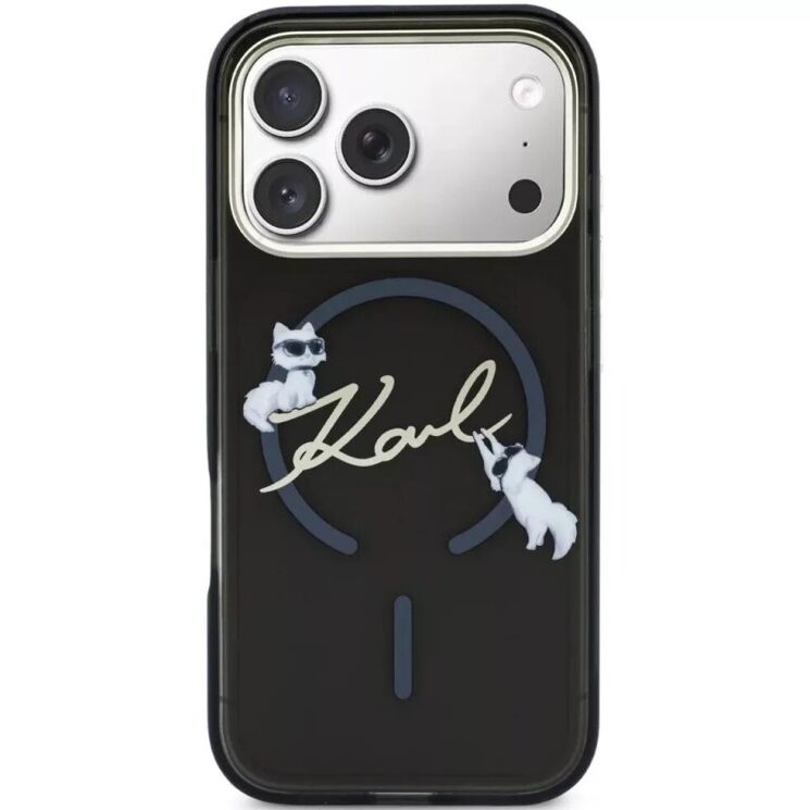 Захисний чохол Karl Lagerfeld Script Logo MagSafe для iPhone 18 Pro / 17 Pro (KLHMP18L5HKSCAK) - Black (423741B) Захисний чохол Karl Lagerfeld Script Logo MagSafe для iPhone 18 Pro / 17 Pro (KLHMP18L5HKSCAK) - Black: фото 2 з 7