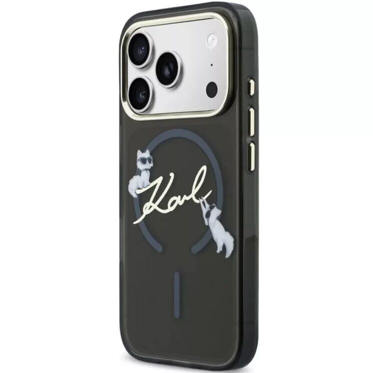 Захисний чохол Karl Lagerfeld Script Logo MagSafe для iPhone 18 Pro / 17 Pro (KLHMP18L5HKSCAK) - Black (423741B) Захисний чохол Karl Lagerfeld Script Logo MagSafe для iPhone 18 Pro / 17 Pro (KLHMP18L5HKSCAK) - Black: фото 4 з 7