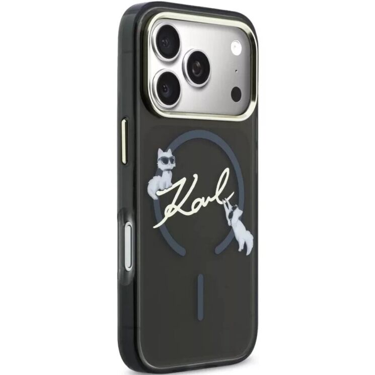 Захисний чохол Karl Lagerfeld Script Logo MagSafe для iPhone 18 Pro / 17 Pro (KLHMP18L5HKSCAK) - Black (423741B) Захисний чохол Karl Lagerfeld Script Logo MagSafe для iPhone 18 Pro / 17 Pro (KLHMP18L5HKSCAK) - Black: фото 3 з 7