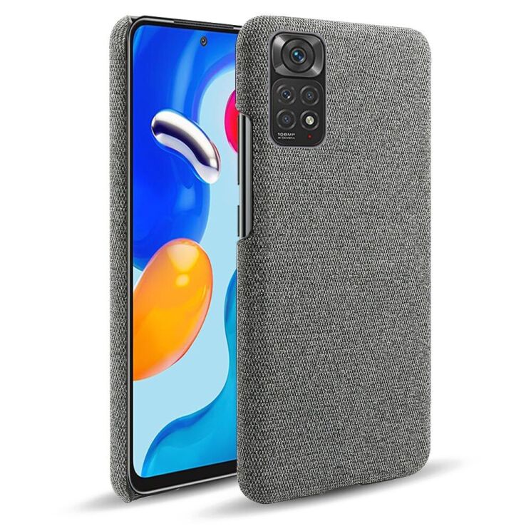 Защитный чехол KSQ Cloth Style для Xiaomi Redmi Note 11 / Note 11s - Grey: фото 1 из 5