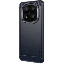 Защитный чехол MOFI Carbon Fiber для Xiaomi Redmi Note 14 Pro Plus - Blue: фото 1 из 9