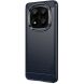 Защитный чехол MOFI Carbon Fiber для Xiaomi Redmi Note 14 Pro Plus - Blue (373209L). Фото 1 из 9