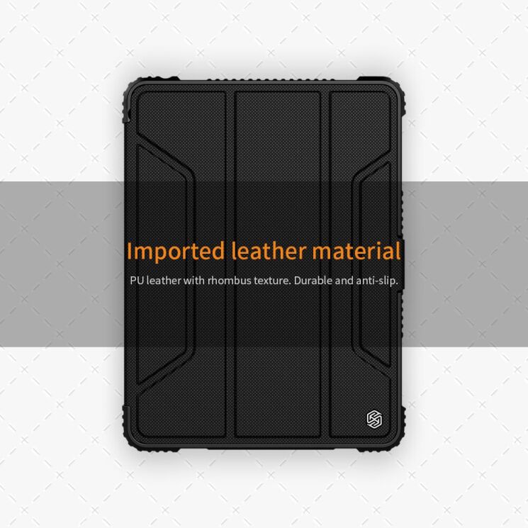 Защитный чехол NILLKIN Bumper Leather Case для iPad Pro 11 (2020/2021/2022) - Black: фото 6 из 18