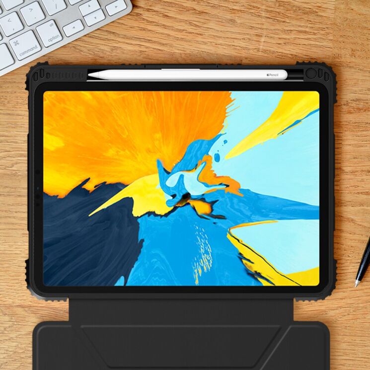 Защитный чехол NILLKIN Bumper Leather Case для iPad Pro 11 (2020/2021/2022) - Black: фото 17 из 18