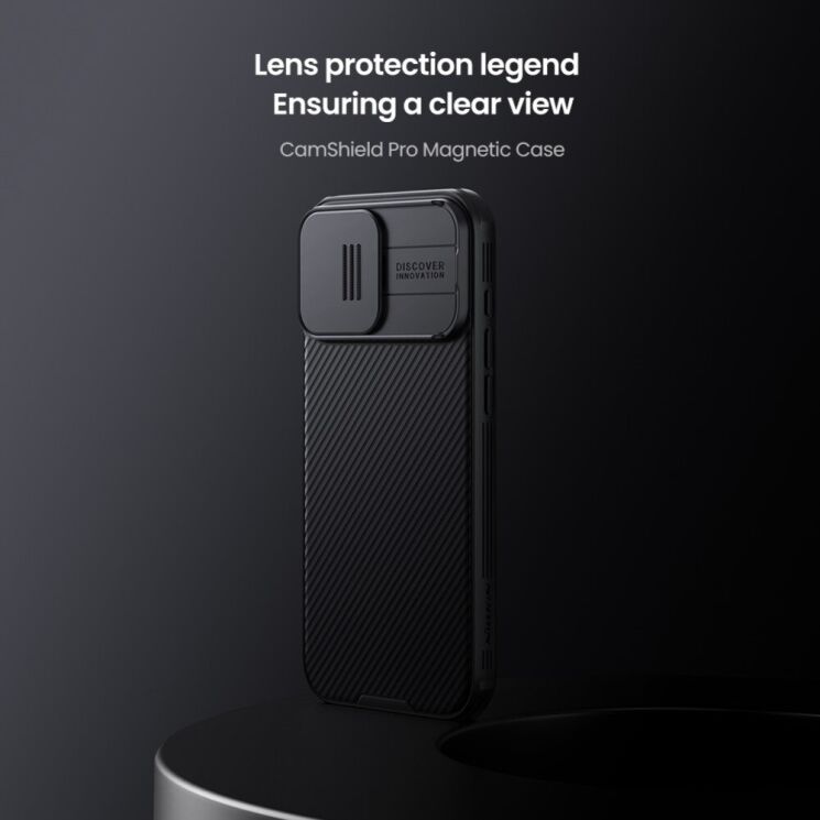Защитный чехол NILLKIN CamShield Pro (with MagSafe Support) для Apple iPhone 16 Pro Max - Blue: фото 6 из 19