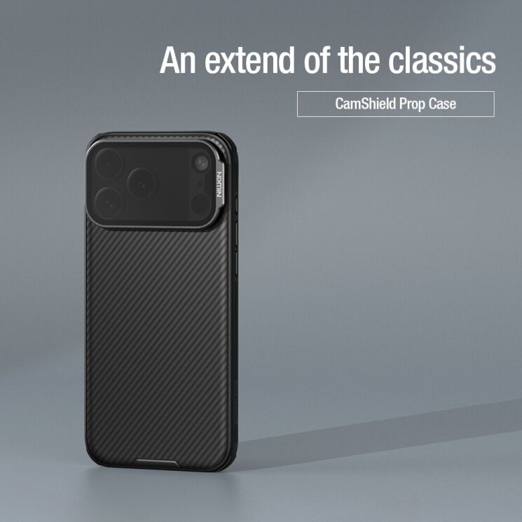 Захисний чохол NILLKIN CamShield Prop для iPhone 18 Pro Max / 17 Pro Max - Black (423821B) Захисний чохол NILLKIN CamShield Prop для iPhone 18 Pro Max / 17 Pro Max - Black: фото 7 з 15