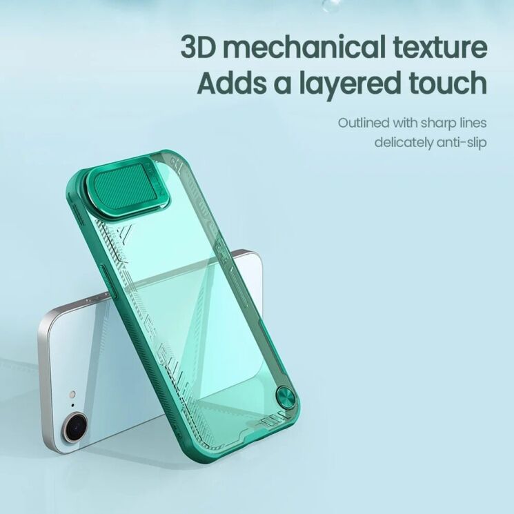 Защитный чехол NILLKIN Iceblade Prop для Apple iPhone 16e - Green: фото 11 из 17